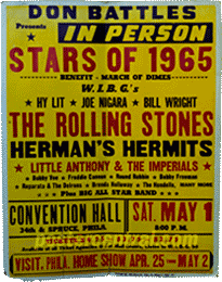 rolling stones stars of 1965 concert poster